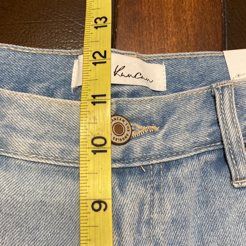 KanCan light wash shorts New size large hi rise - Picture 5 of 6
